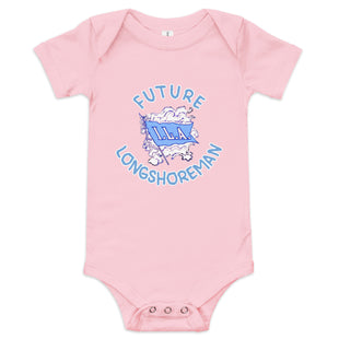 Baby short sleeve "Future Longshoreman" onesie.