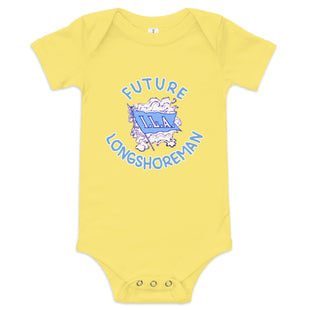 Baby short sleeve "Future Longshoreman" onesie.