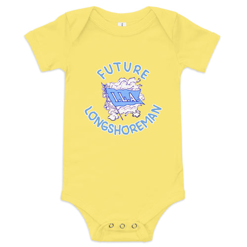 Baby short sleeve "Future Longshoreman" onesie.