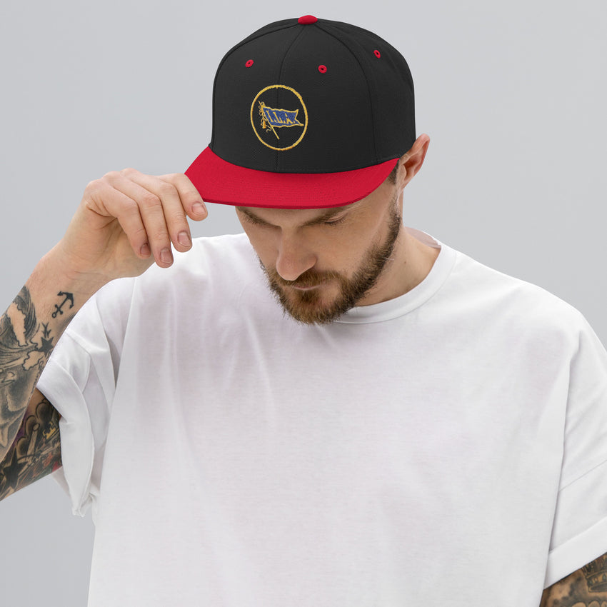 Embroidered Snapback Hat