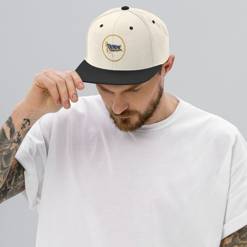 Embroidered Snapback Hat