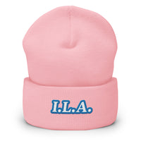 Embroidered I.L.A. Cuffed Beanie