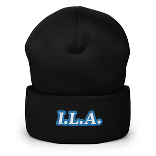 Embroidered I.L.A. Cuffed Beanie