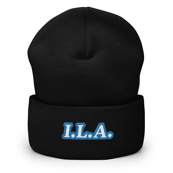 Embroidered I.L.A. Cuffed Beanie