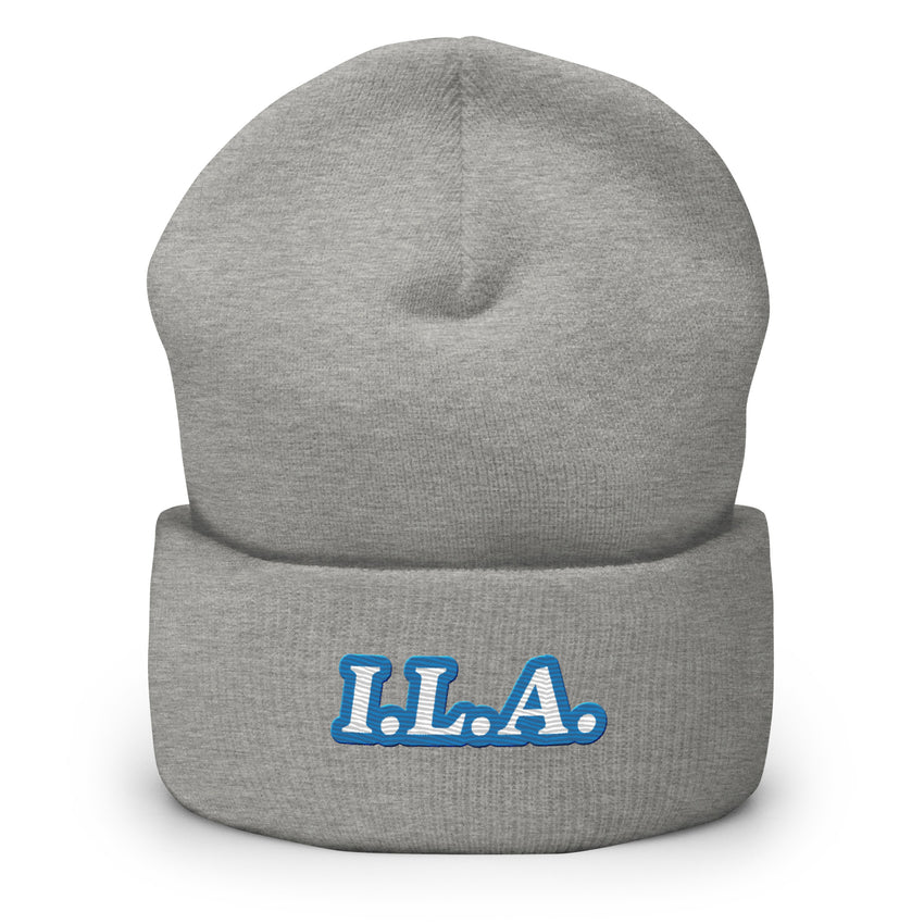 Embroidered I.L.A. Cuffed Beanie