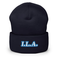 Embroidered I.L.A. Cuffed Beanie