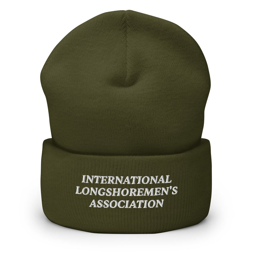 Embroidered "International Longshoremen's Association" Cuffed Beanie