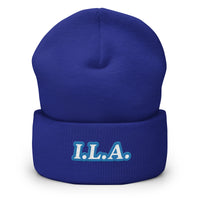 Embroidered I.L.A. Cuffed Beanie