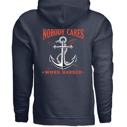 Nobody Cares Work Harder Gildan Heavy Blend Hoodie