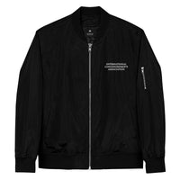 Embroidered "International Lonshoremen's Association" premium bomber jacket.