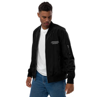 Embroidered "International Lonshoremen's Association" premium bomber jacket.