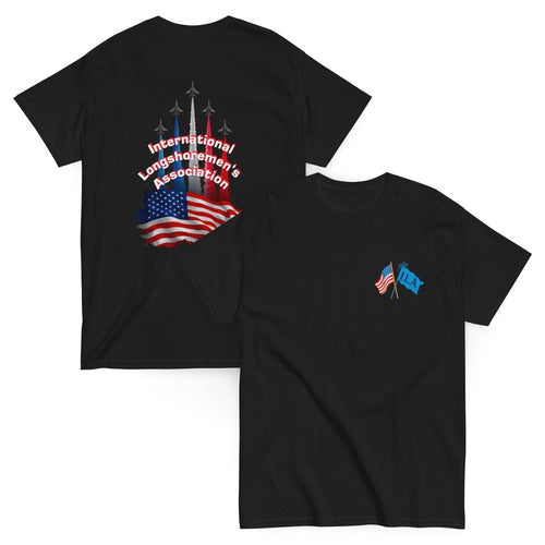 American and ILA Pride Gildan classic tee