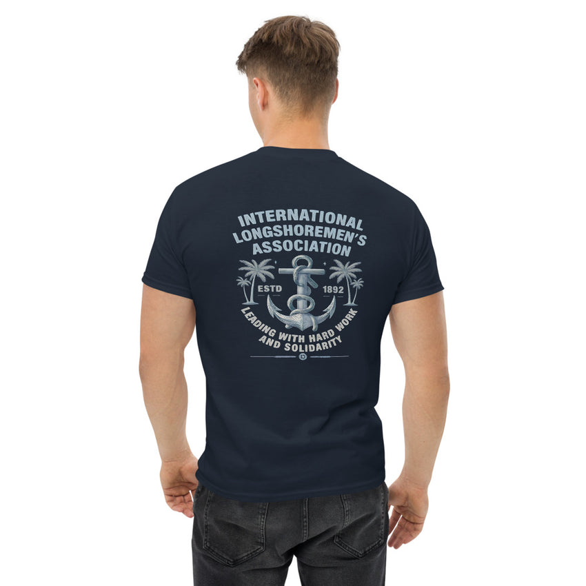 Leading with Hard Work and Solidarity ILA Gildan T-Shirt