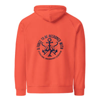 A Force To Be Reckoned With Safety Orange Hoodie without "Longshoreman" on the Sleeves