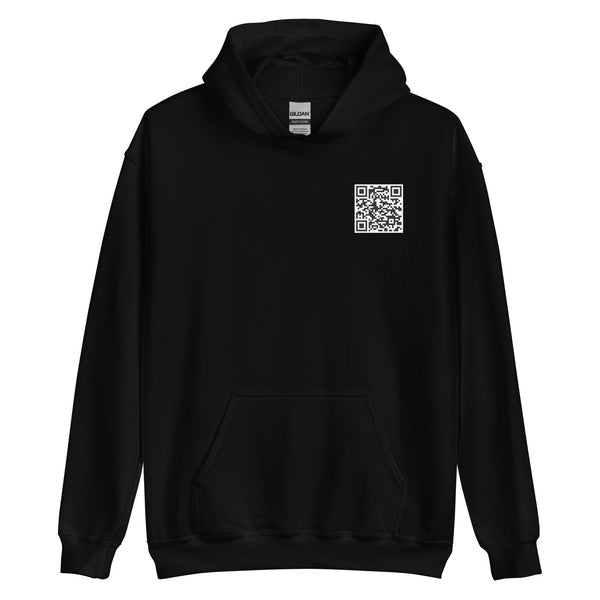 Funny "F*ck you." QR Code Hoodie.